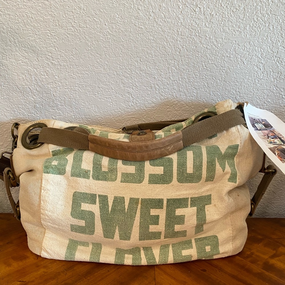 Selina Vaughan Studios Vintage Feed Sack Open Tote